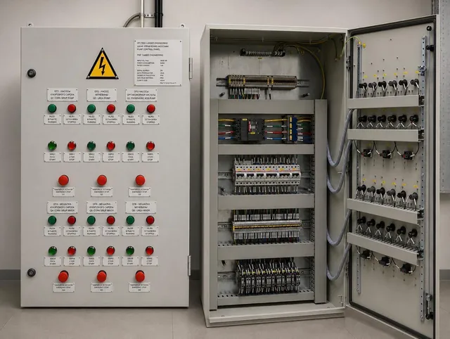Pair of lighting distribution boards
