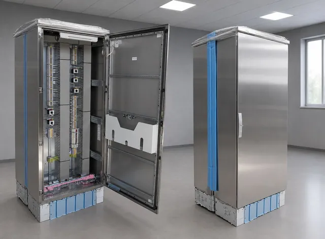 Stainless steel double-access cabinet